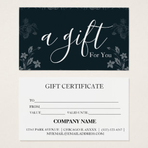 Certificat cadeau d'entreprise simple et moderne