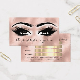 Certificat-cadeau Extension de maquillage Lash en