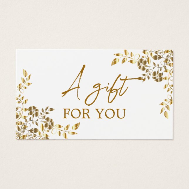 Certificat cadeau Fleur sauvage simple et moderne (Devant)