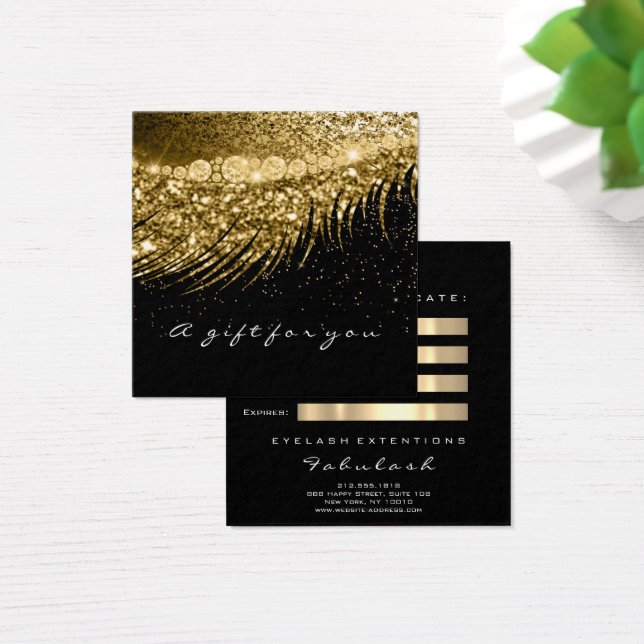 Certificat cadeau Gold Métallurgie Lashes Maquilla (Bureau)
