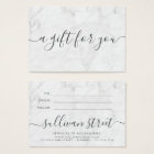 Certificat cadeau minimaliste en marbre pour petit