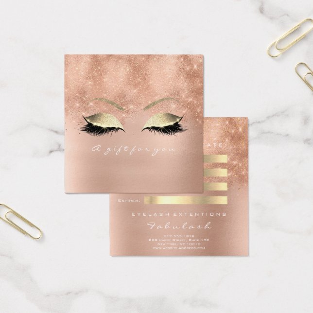 Certificat cadeau Parties scintillant rose Gold La (Bureau)