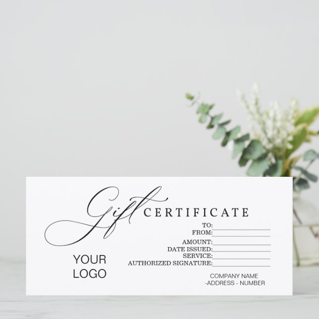 Certificat cadeau, Petite entreprise, Carte cadeau (Debout devant)