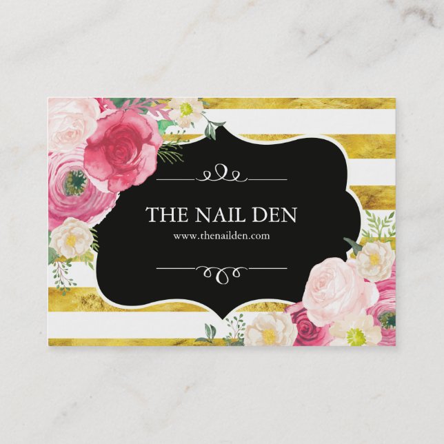 Certificat cadeau Rose Pink Watercolor (Dos)