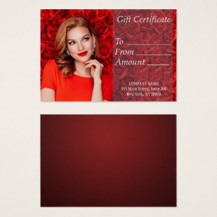 Certificat cadeau Rose Red Girl