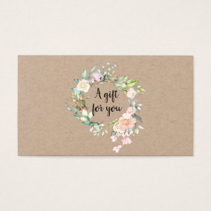 Certificat cadeau Rustique Rose Garland