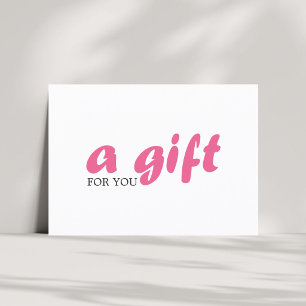 Certificat Cadeau Simple Élégant Beauté Rose