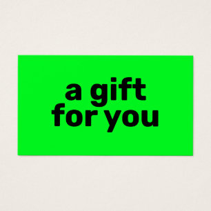 Certificat Cadeau Simple Vert Clair Gras Moderne