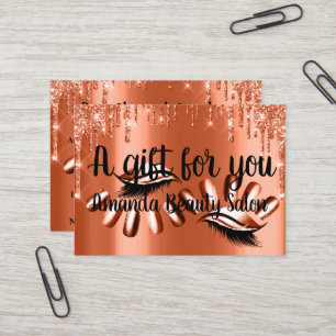 Certificat Cadeau Spa cheveux Nails Luxury Orange