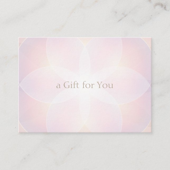 Certificat cadeau Spa Lavender Pink Salon (Devant)