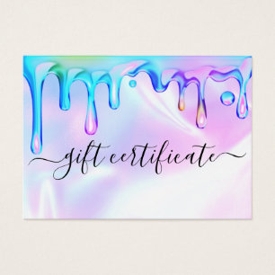 Certificat Cadeau Vernis Holographique à Effet de 