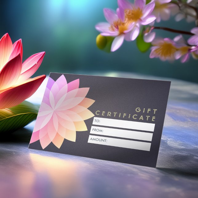 Certificat cadeau YOGA Studio Symbole de mandala c (Créateur téléchargé)