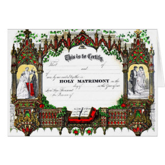 certificat de mariage à partir de 1877