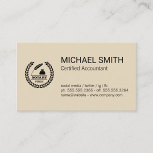 Certificat   Logo du notaire public