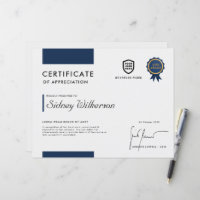 Certificat | Modèle de prix de logo d'entreprise m