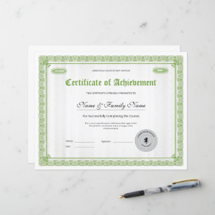 Certificat professionnel de Modèle de réussite
