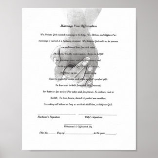 Certificate Marriage Vow Renewal Template Poster