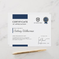 Certificate | Modern Business Logo Award Template