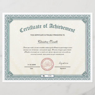 Certificate Of Achievement