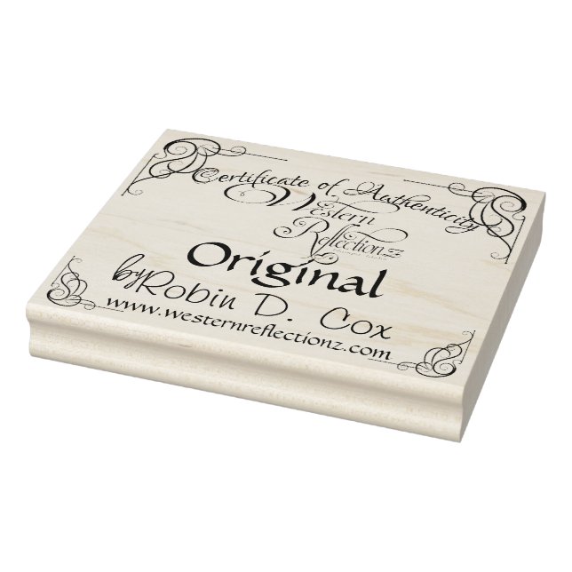 Certificate of Authenticity ~ Original Rubber Stamp (Stamp)