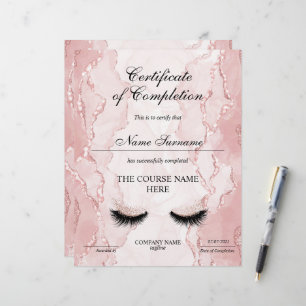 Certificate of Completion Award Course Completion