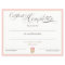 Certificate of Completion Award