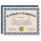 Certificate of Completion Blue Customizable 8.5x11