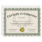 Certificate of Completion, Customizable 8.5x11