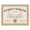 Certificate of Completion Gold Customizable 8.5x11