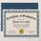 Certificate of Graduation Blue Customizable 8.5x11