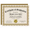 Certificate of Graduation Gold Customizable 8.5x11