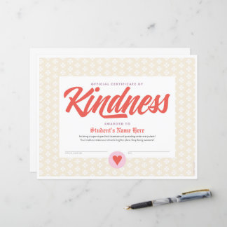 Certificate of Kindness