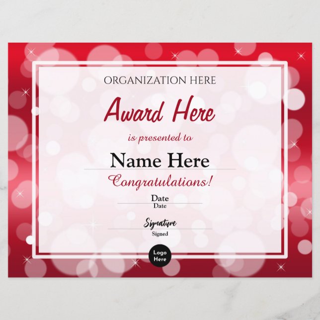 Certificate Template (Front)