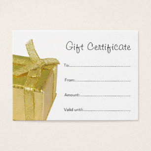 Certificatif cadeau mini Élégant Or pur