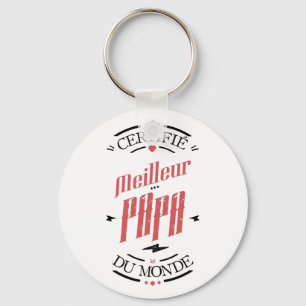 Certifié meilleur papa keychain