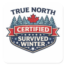 Certifié True North — Autocollant de survivant à l