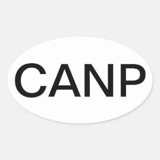Certified Adult Nurse Practitioner Oval Sticker