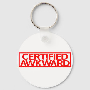 Certified Awkward Stamp Keychain