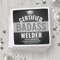 Certified Badass Welder Graduation Party Black