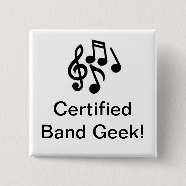 Certified Band Geek Button (Front)