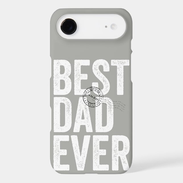 Certified Best Dad Ever Father's Day Typography (Back)