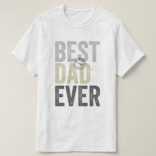 Certified Best Dad Ever Father's Day Typography T-Shirt