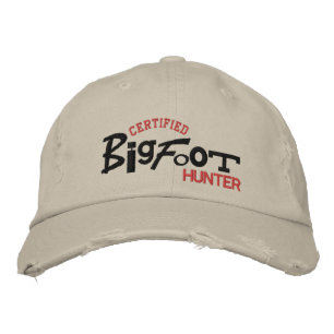 Certified BIGFOOT Hunter Halloween Embroidery Hat