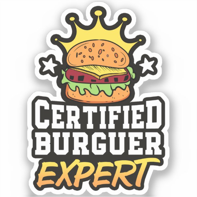 Certified Burger Expert Hamburger Handdrawn Burger (Front)