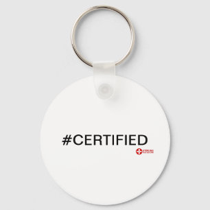 #CERTIFIED button Keychain
