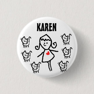 Certified Cat Lady 1 Inch Round Button