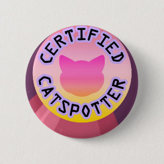 Certified Catspotter 2 Inch Round Button