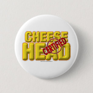Certified CheeseHead 2 Inch Round Button