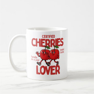 Certified Cherries Lover Mug Sweet Twins Gift