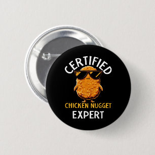  Certified Chicken Nugget Expert 2 Inch Round Button